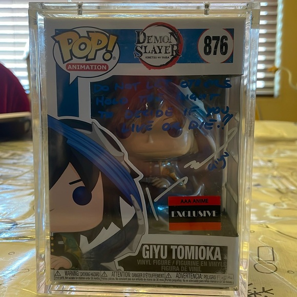 Autographed Giyu Tomioka FunkoPop #876